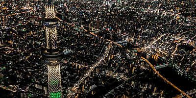 搭乘直升機欣賞橫濱~東京都心夜景,45分鐘的高級空中航程。